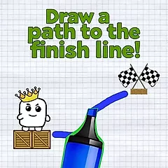 play Draw a path to the finish line 